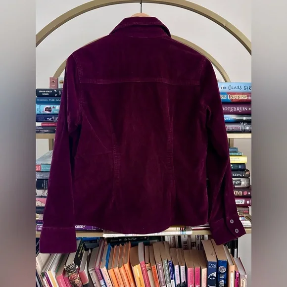 Sonoma Maroon Corduroy Zip-Up Jacket 🧥🍷 - Picture 3 of 4